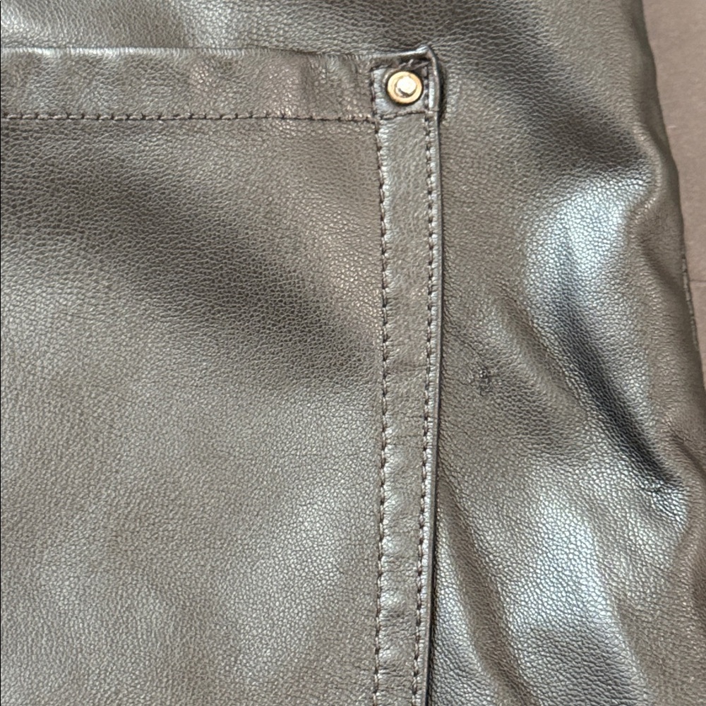 Zara Black Leather Pants 2 - Picture 14 of 16